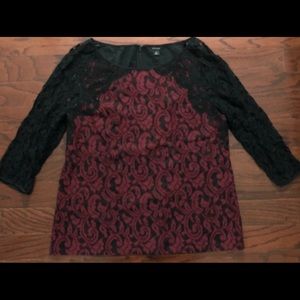 Ann Taylor lace blouse
